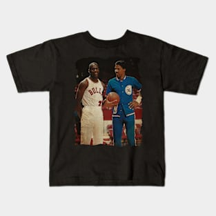 Michael Jordan and Julius Erving Vintage Kids T-Shirt